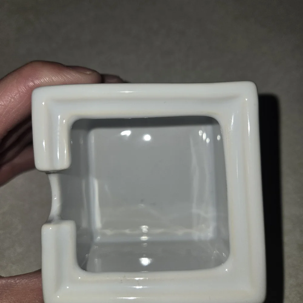 Pier 1 Imports Milk Carton & Sugar Cup Glass Set